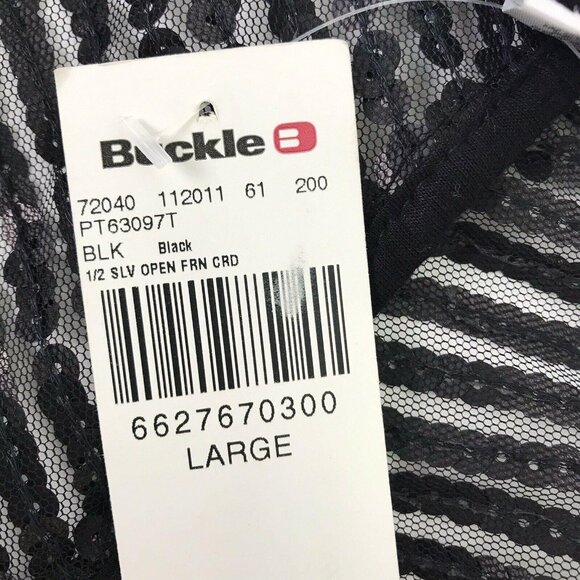 NWT Daytrip Womens L Black Sequin Kimino Jacket Open Front 1/2 Sleeve Cardigan - Picture 7 of 9